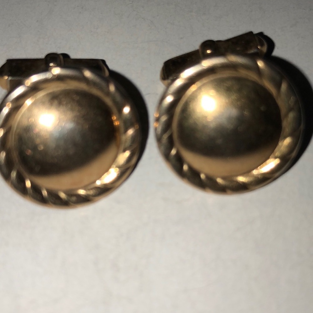 Cufflinks Swank Gold Circles